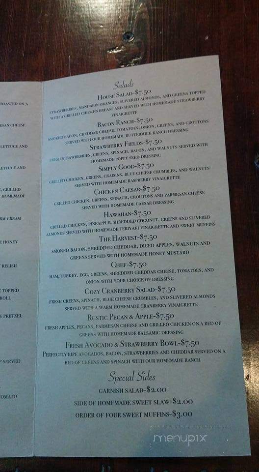 The Simple Life Concordia - Concordia, MO menu_pic