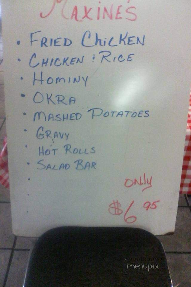 Maxine's Restaurant - Warsaw, MO menu_pic