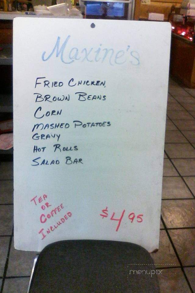 Maxine's Restaurant - Warsaw, MO menu_pic