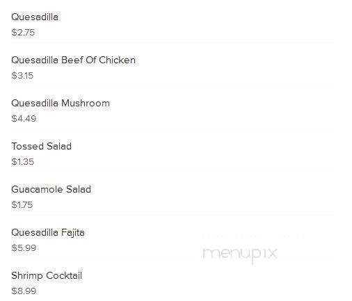 El Rodeo - Louisville, MS menu_pic