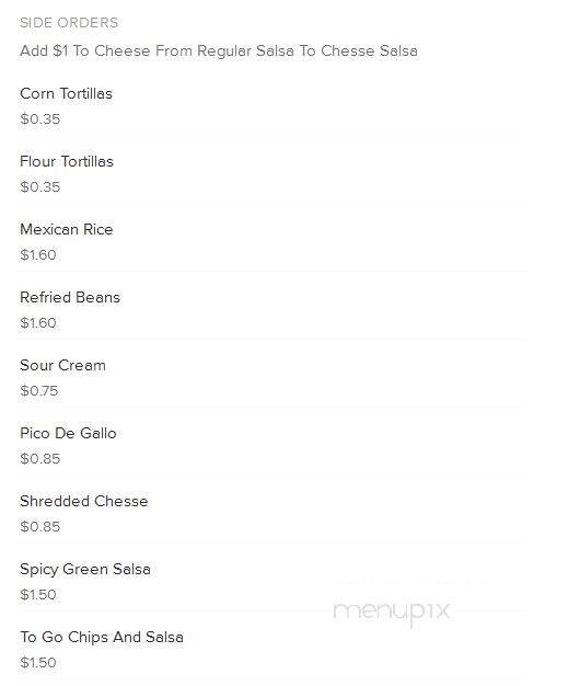 El Rodeo - Louisville, MS menu_pic