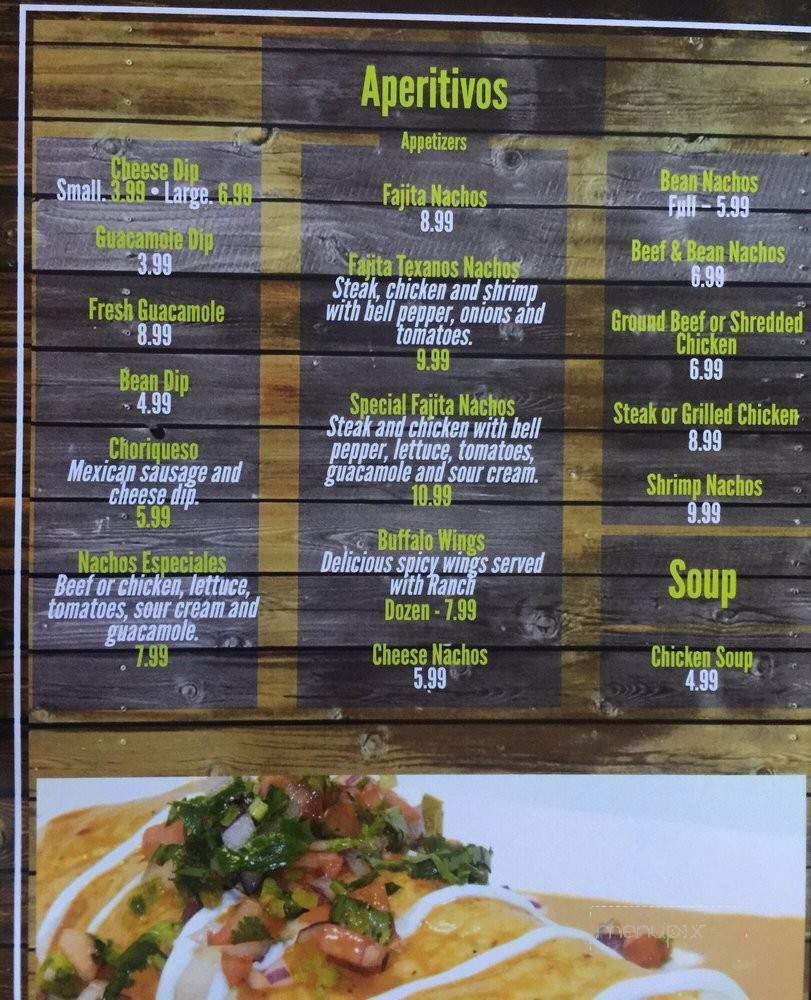 Pueblo Grill - Ball Ground, GA menu_pic