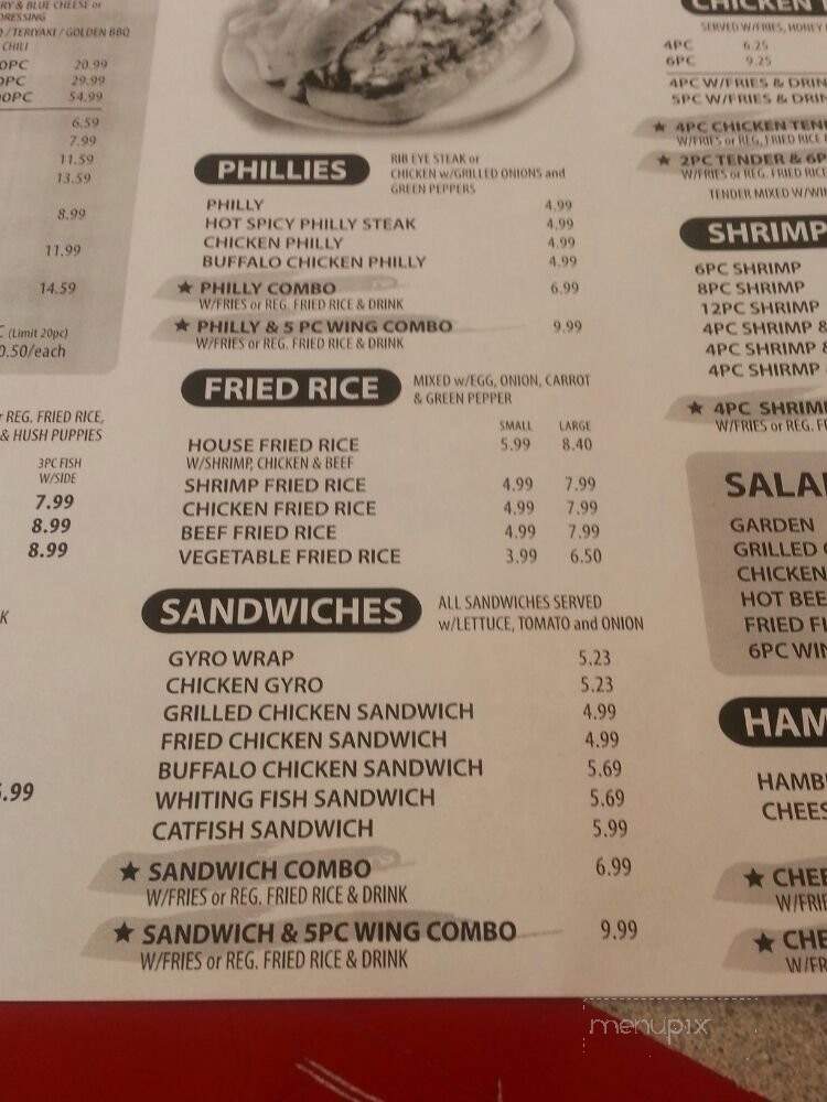 China Wing 101 - Porterdale, GA menu_pic