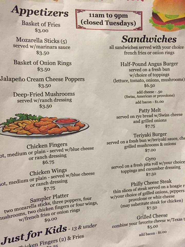 Idle Spurs Snack Shack - Jean, NV menu_pic