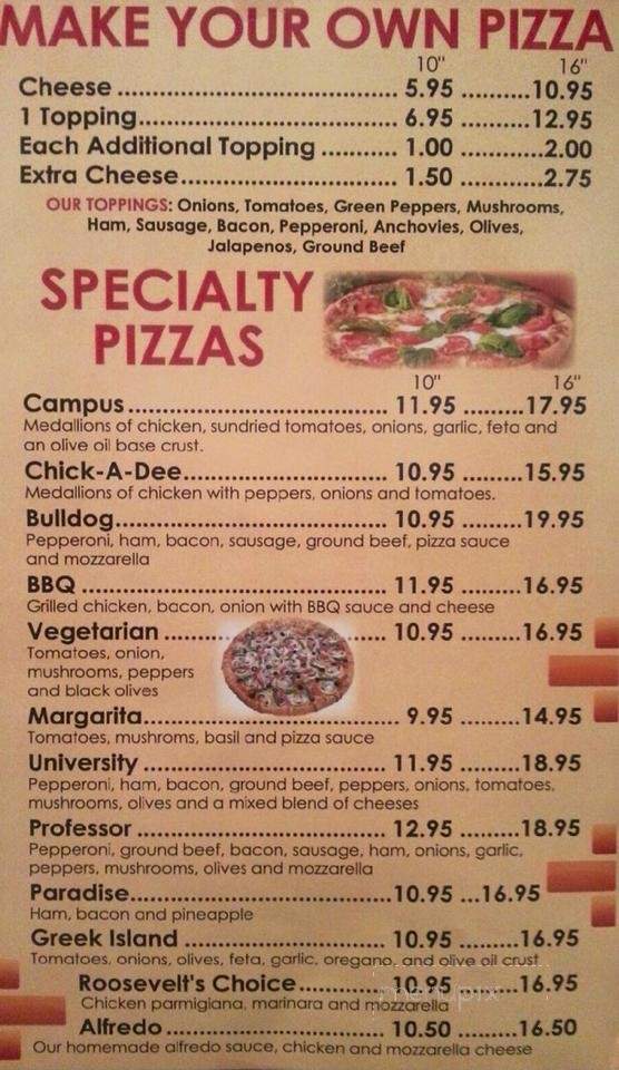 Campus Pizzeria - Shelby, NC menu_pic