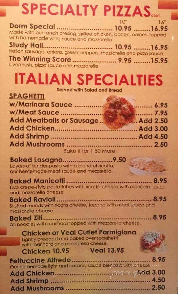 Campus Pizzeria - Shelby, NC menu_pic