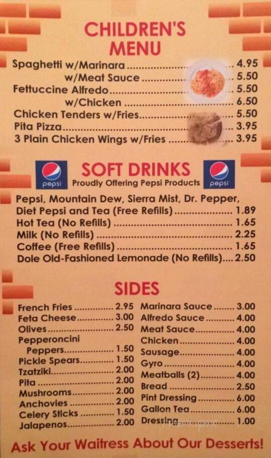 Campus Pizzeria - Shelby, NC menu_pic