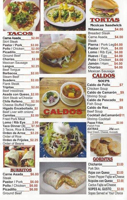 El Taconazo La Fiesta - Melrose Park, IL menu_pic