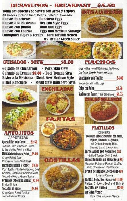 El Taconazo La Fiesta - Melrose Park, IL menu_pic
