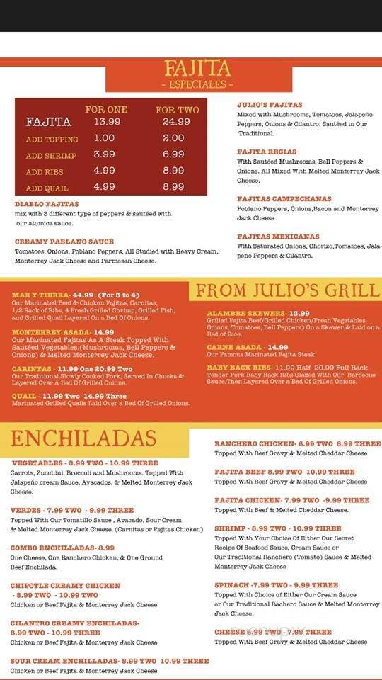 /250124338/Julios-Mexican-Grill-Menu-Houston-TX - Houston, TX