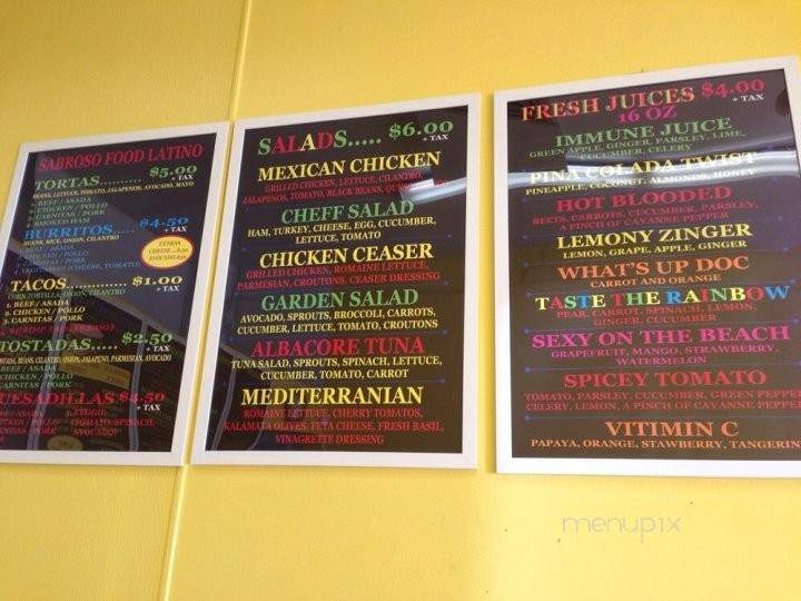 Nunu's Cafe - Orange, CA menu_pic