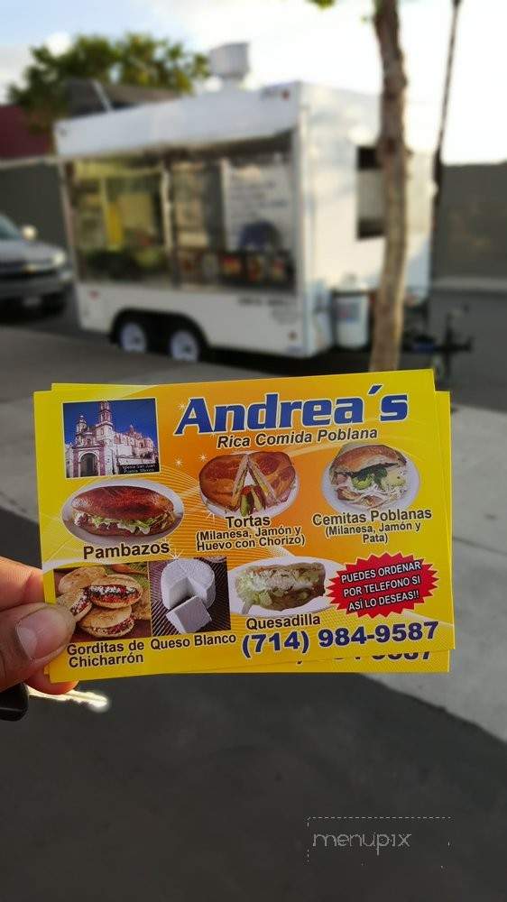 Andrea's Rica Comida Poblana - Santa Ana, CA menu_pic