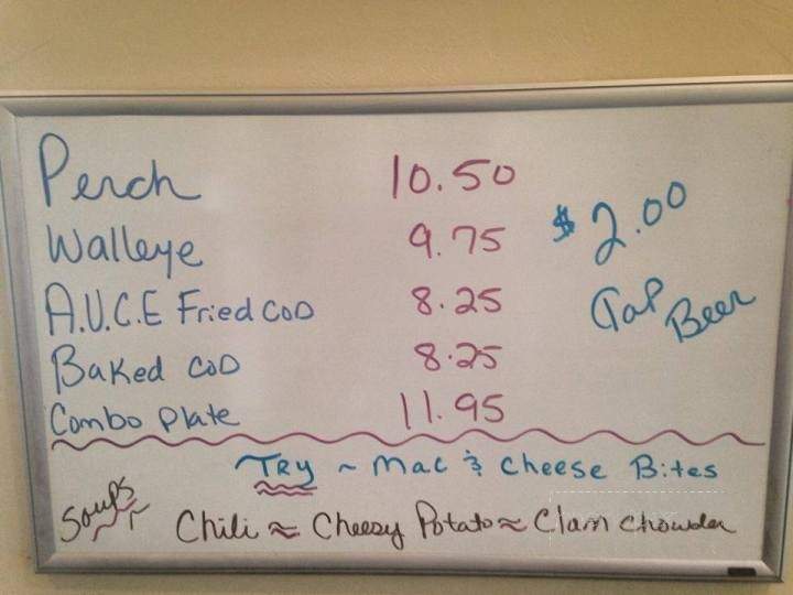 Tracey's Place - Mountain, WI menu_pic