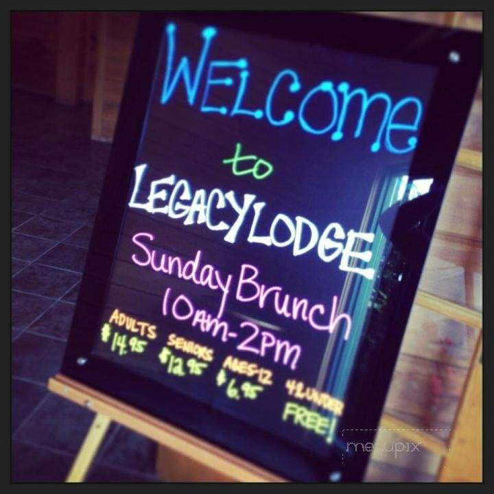 Legacy Lodge - Holcombe, WI menu_pic