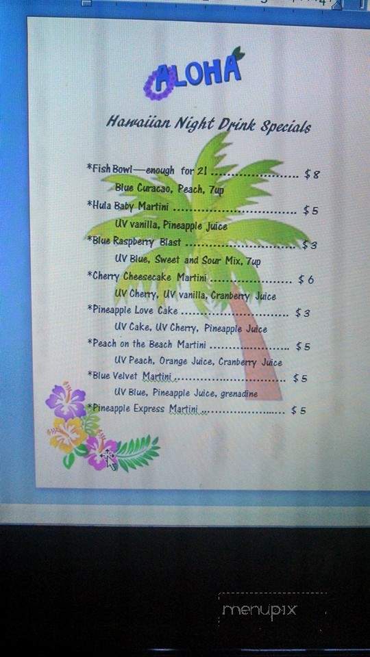 Cell Block Lounge - Durand, WI menu_pic