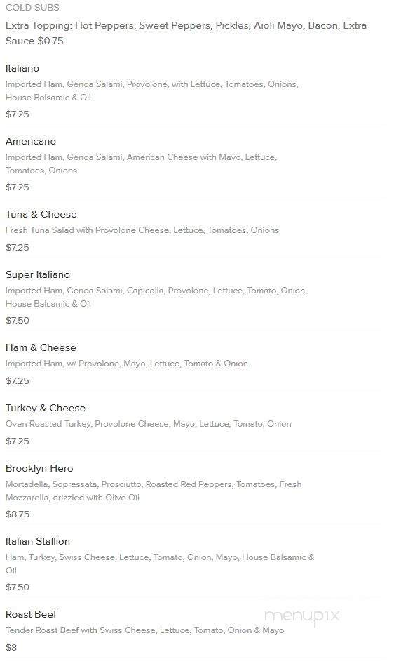 New York Pizza - Lancaster, PA menu_pic