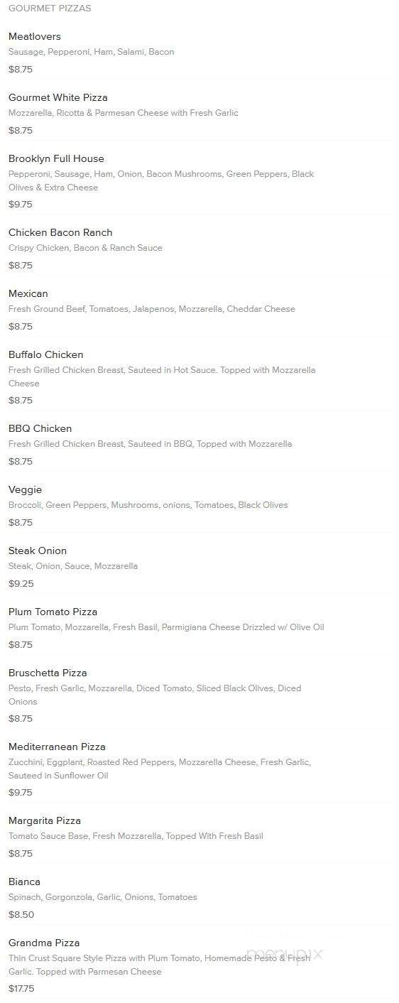 New York Pizza - Lancaster, PA menu_pic