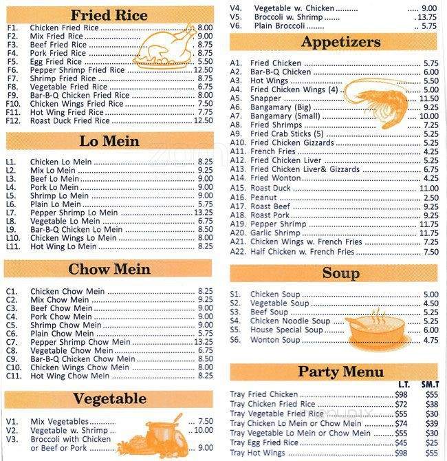 Friend Restaurant - South Richmond Hill, NY menu_pic