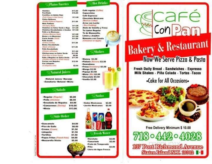 Cafe Con Pan Bakery II - Staten Island, NY menu_pic