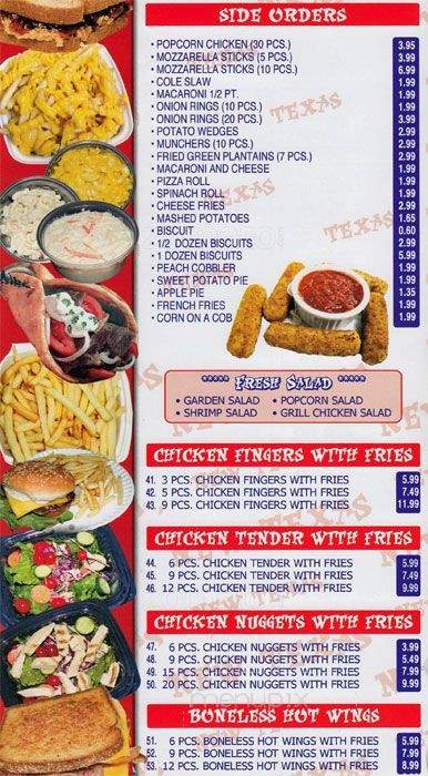 New Texas Fried Chicken - Brooklyn, NY menu_pic