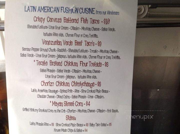 Sombrero Verde - Traverse City, MI menu_pic