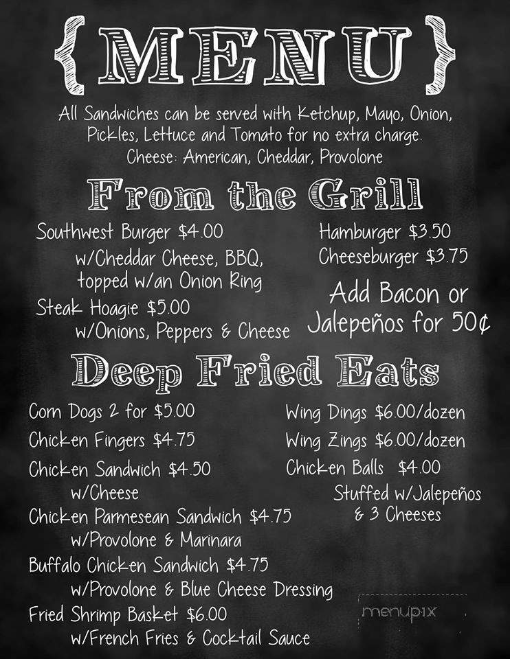 Hark's Place - Ambridge, PA menu_pic
