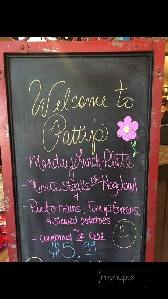 Patty's - Wildersville, TN menu_pic