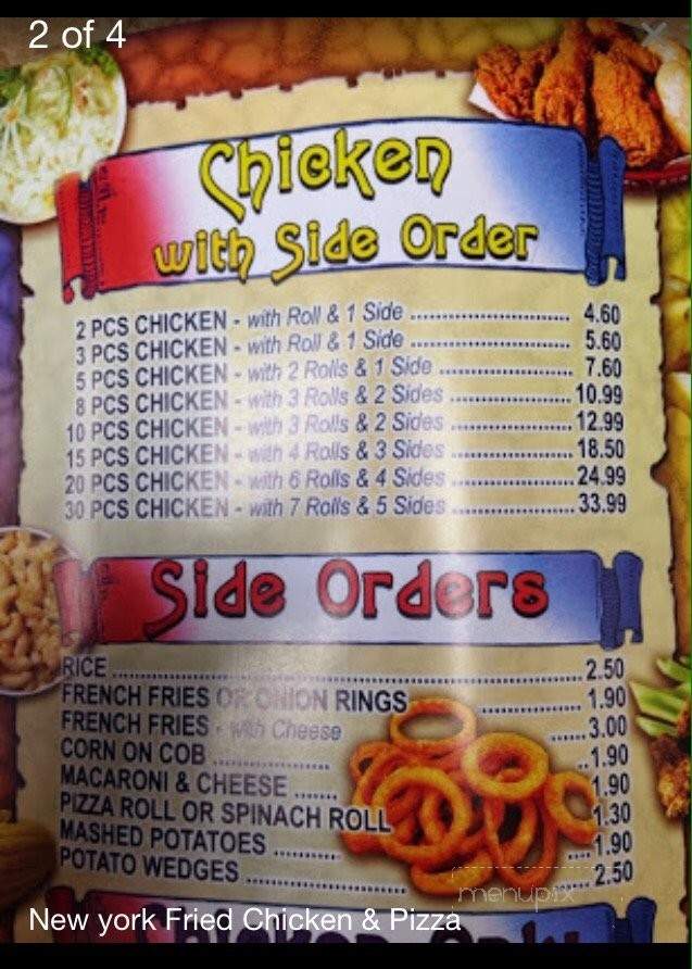 New York Fried Chicken & Pizza - Freehold, NJ menu_pic