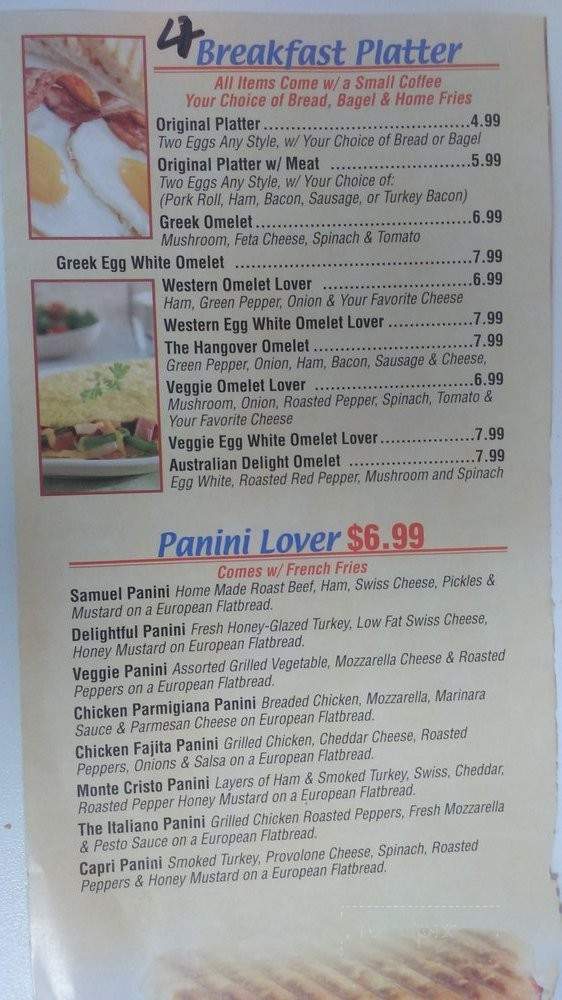 Amazing Bagel - Parlin, NJ menu_pic