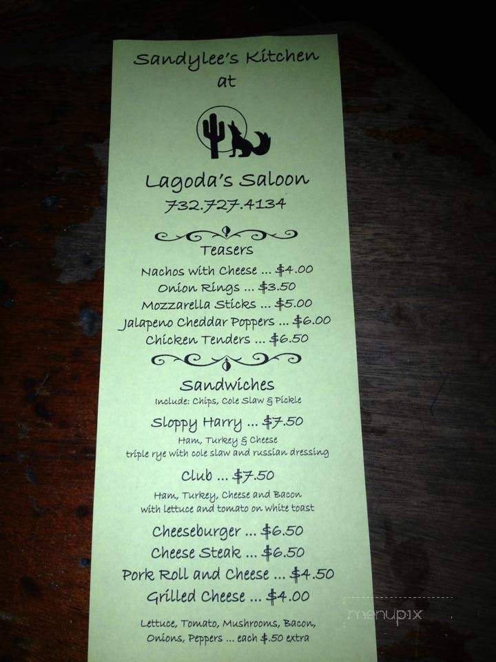 Lagoda's Saloon - South Amboy, NJ menu_pic