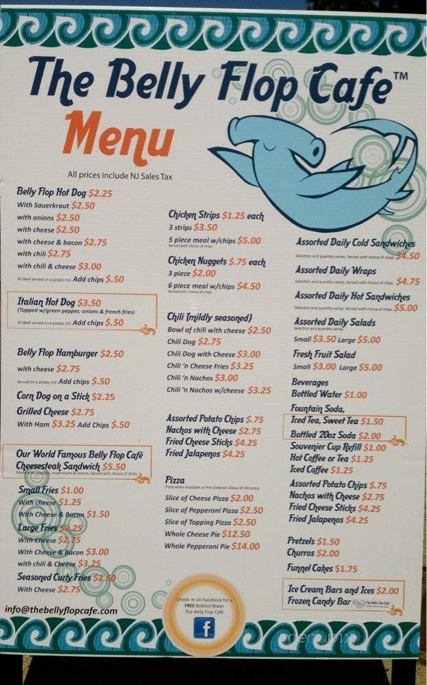 The Belly Flop Cafe - Hazlet, NJ menu_pic