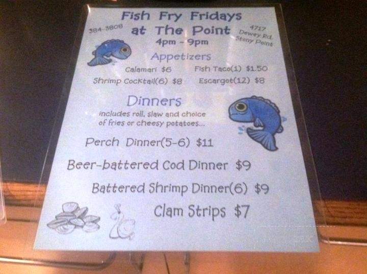 The Point - Newport, MI menu_pic