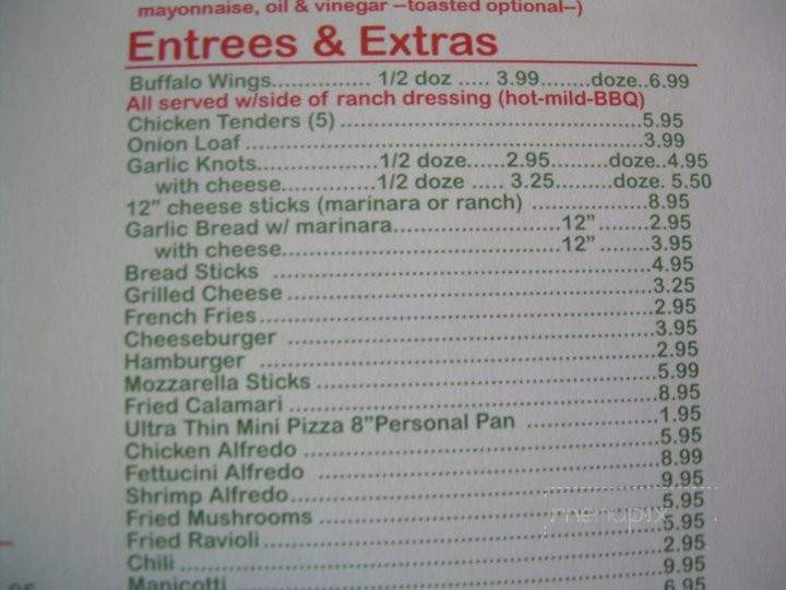 La Bella Pizzeria - Portsmouth, VA menu_pic
