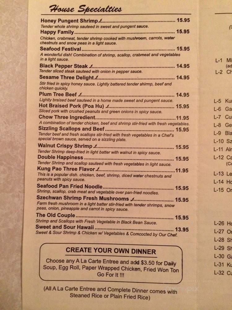 Chens Chinese Restaurant - Twentynine Palms, CA menu_pic