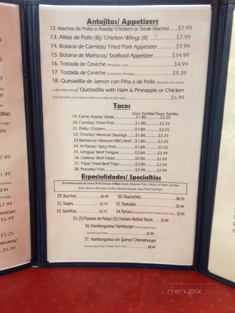 Taqueria Montano's Mexican Food - Port Saint Lucie, FL menu_pic