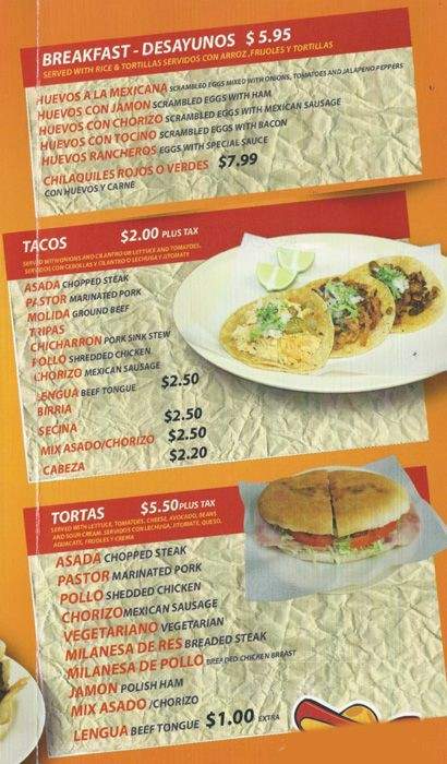 MIS Tacos - Chicago, IL menu_pic