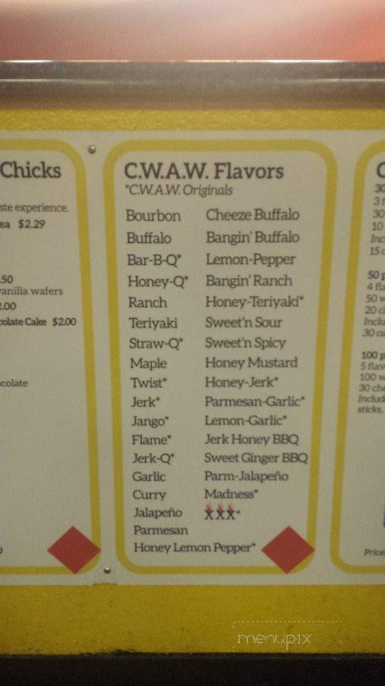 Chicago Wingz Around the World - Chicago, IL menu_pic