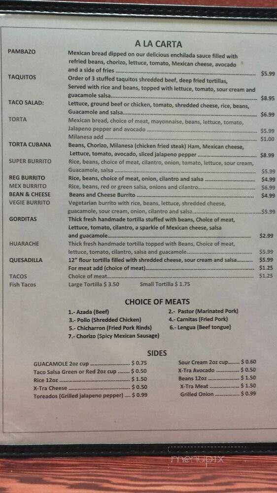 Las Palmas - Fernley, NV menu_pic