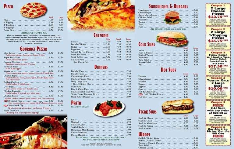 Prime Pizza - Randolph, MA menu_pic