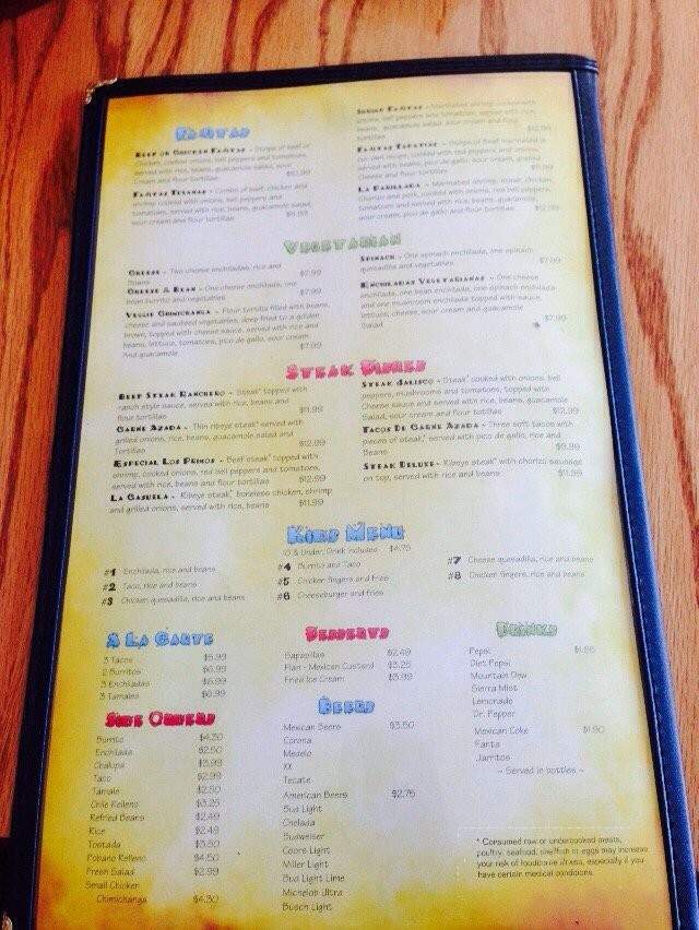Los Primos Mexican Restaurant - Belleville, KS menu_pic