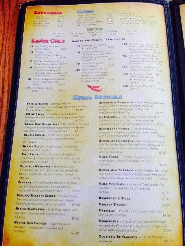 Los Primos Mexican Restaurant - Belleville, KS menu_pic