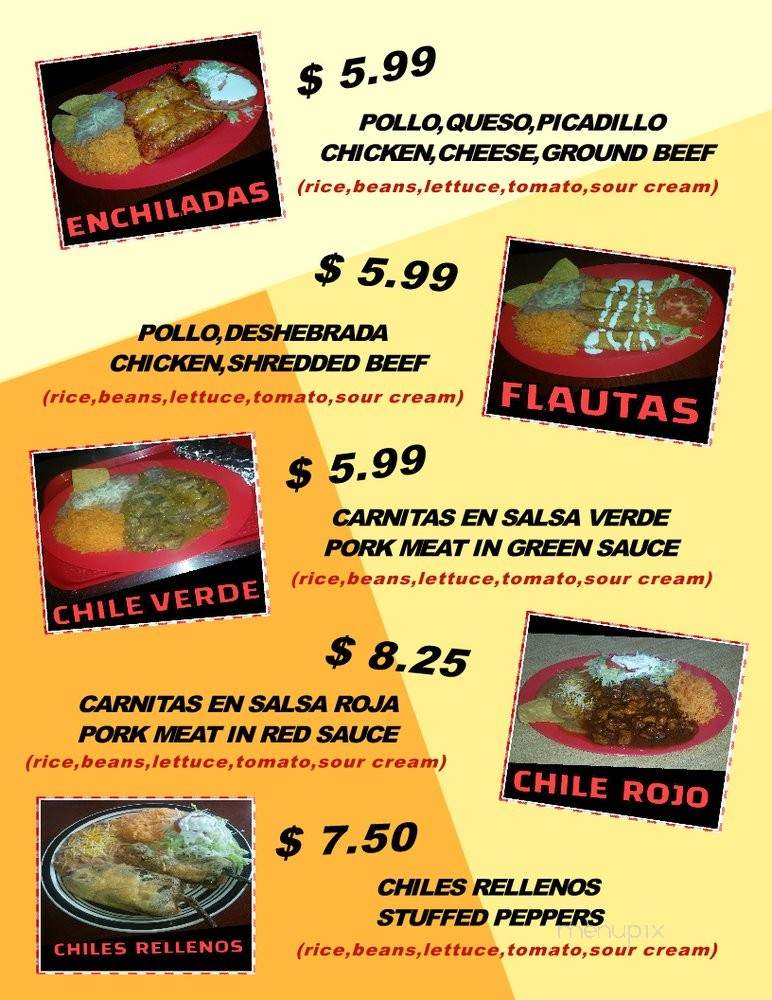 EL REY Mexican Restaurant - Topeka, KS menu_pic