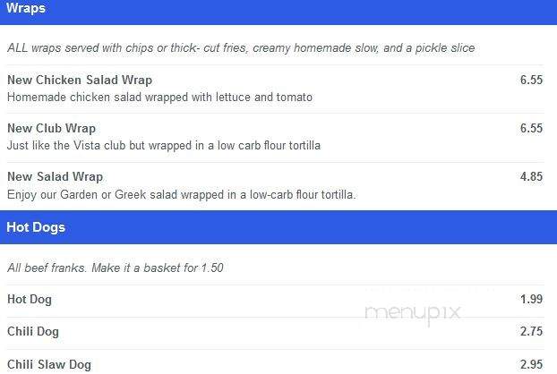 Vistagrill - Columbia, SC menu_pic
