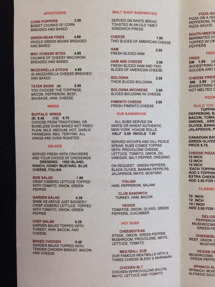 Pop Pop's Pizza and Grinders - Clover, SC menu_pic