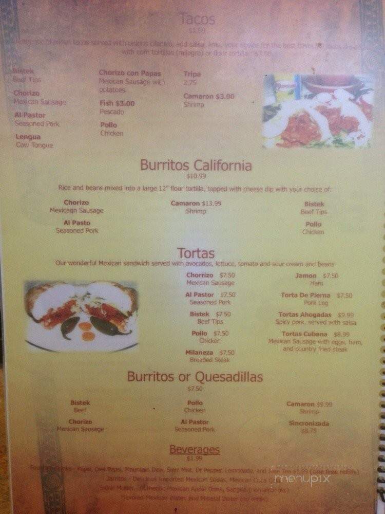 Miguelitos Mexican - Ridge Spring, SC menu_pic