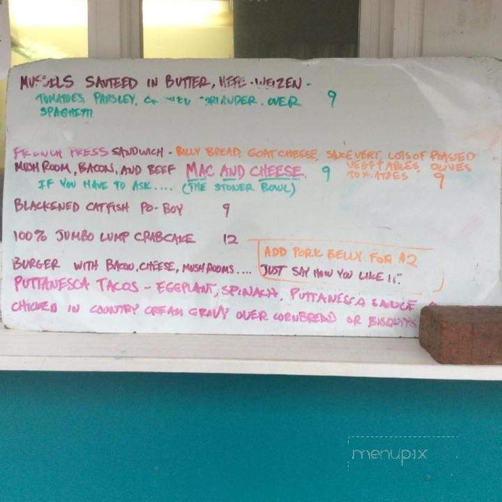 Ginter Parked - Richmond, VA menu_pic