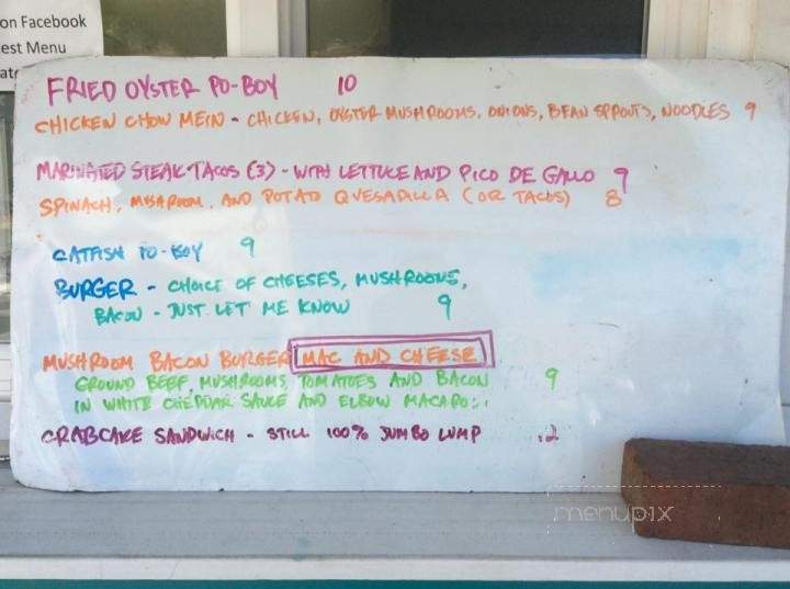 Ginter Parked - Richmond, VA menu_pic