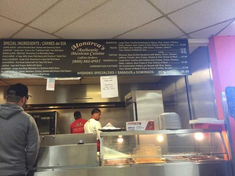 Monarca's Authentic Mexican Cuisine - Port Hueneme, CA menu_pic