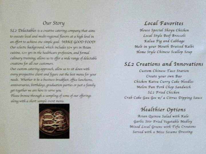 SL2 Delectables - Honolulu, HI menu_pic