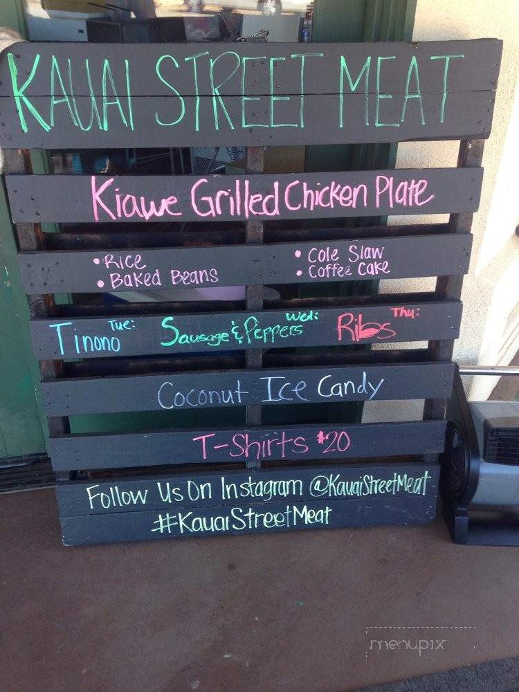 Kauai Street Meat - Waimea, HI menu_pic